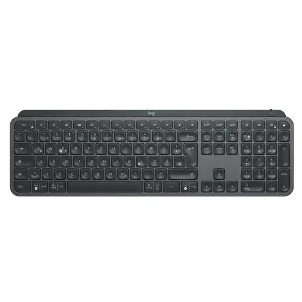 , Logitech MX Keys Advanced Wireless Illuminated Keyboard With Numeric Pad &#8211; Graphite