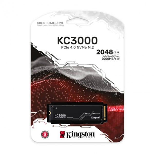 , Kingston KC3000 2TB NVMe M.2 SSD 2048GB R/W 7,000/7,000MB/s