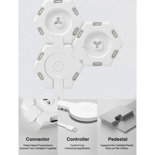 , Cololight Pro &#8211; 6 Pack Starter Kit Smart Light with Stone Base