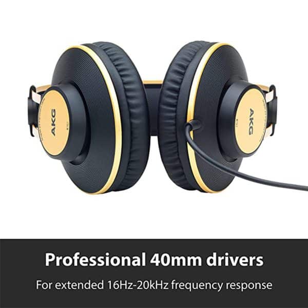 , AKG K92 High Performance Lightweight Closed-Back Monitoring Headphones