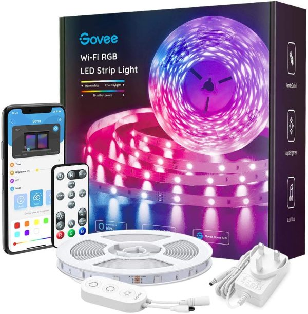 , Govee Alexa LED Strip Lights, 5M Smart WiFi LED