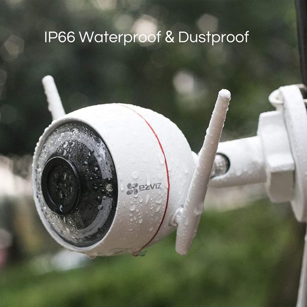 , EZVIZ CTQ3W Outdoor Security Camera WiFi 1080P, Waterproof, Works with Alexa