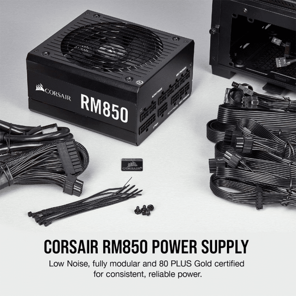 , Corsair RM Series RM850 — 850 Watt 80 PLUS Gold Certified Fully Modular PSU