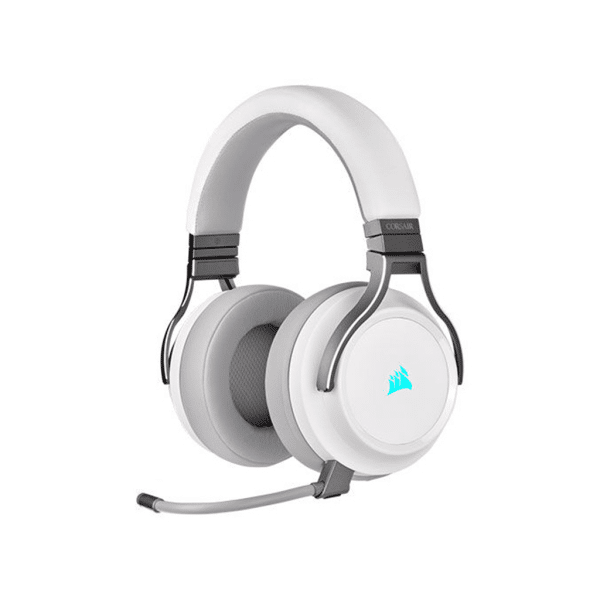, Corsair VIRTUOSO RGB WIRELESS High-Fidelity Gaming Headset — White