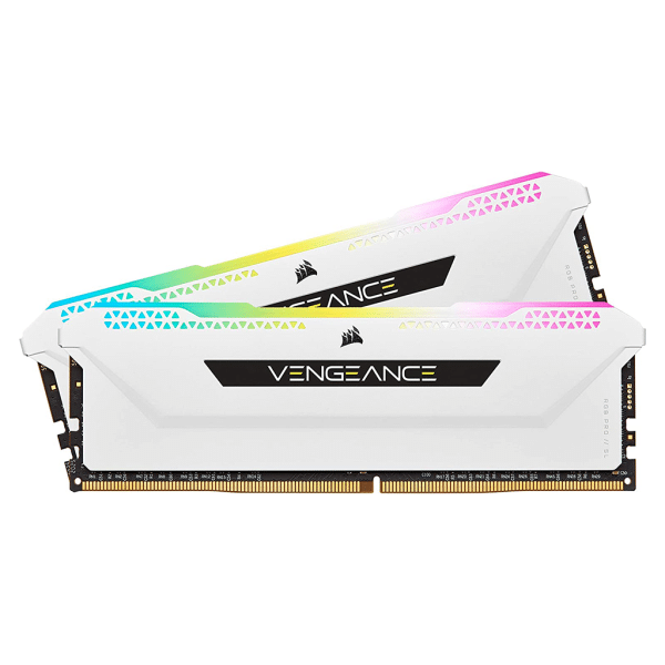 , VENGEANCE RGB PRO SL 32GB (2x16GB) DDR4 DRAM 3600MHz C18 Memory Kit – White