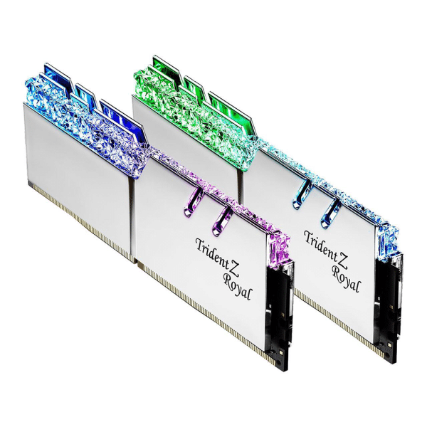 , G.SKILL Trident Z Royal Series 32GB (2 x 16GB) RGB DDR4 3200 Desktop Memory F4-3200C16D-32GTRS