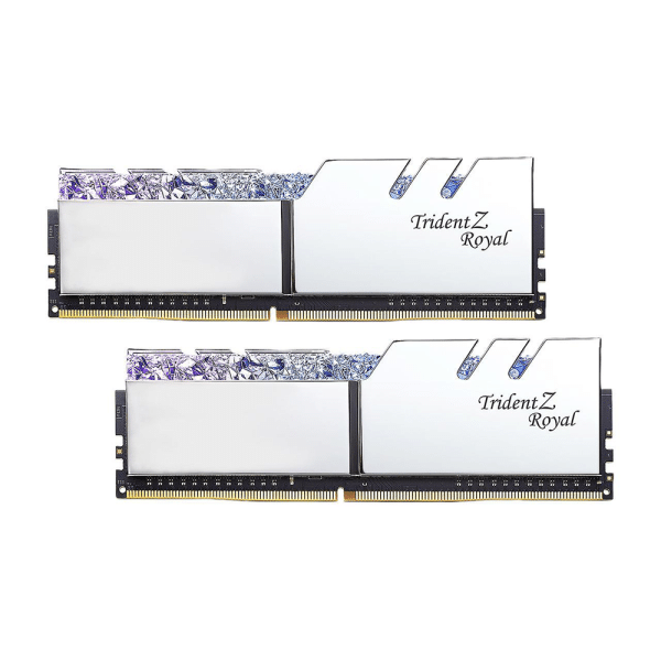 , G.SKILL Trident Z Royal Series 32GB (2 x 16GB) RGB DDR4 3200 Desktop Memory F4-3200C16D-32GTRS