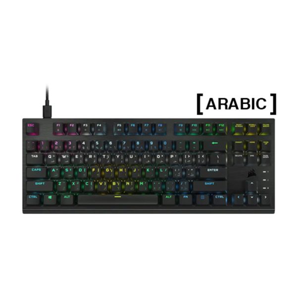 , Corsair K60 PRO TKL RGB Tenkeyless Optical-Mechanical Gaming Keyboard &#8211; AR