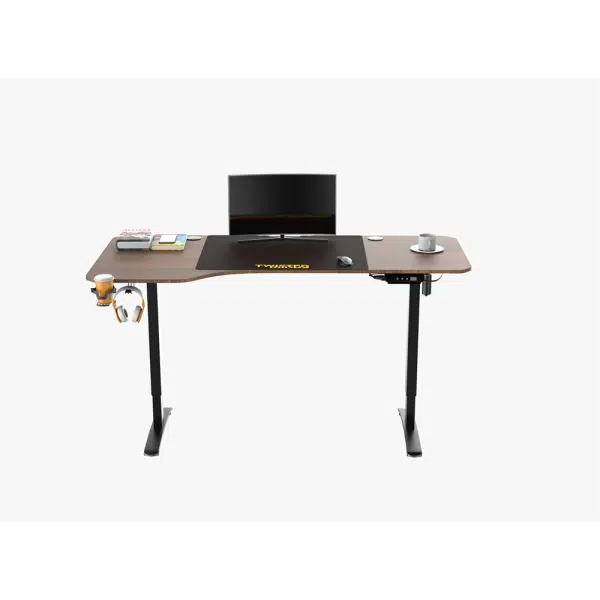 , Twisted Minds T Shaped Electric-Height Adjustable Gaming Desk