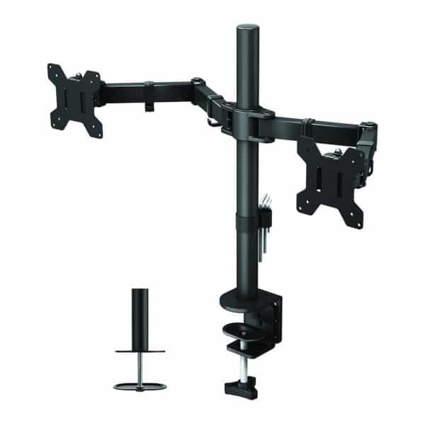 , BONTEC Dual Monitor Mount for 13-27 inch Monitor