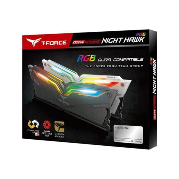 , Team T-Force 16GB DDR4 NIGHT HAWK RGB 4000MHz (8X2GB)