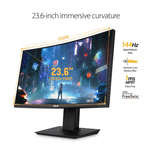 , ASUS TUF Gaming VG24VQ Curved 24&#8243; Full HD