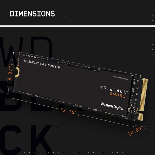 , WD_Black SN850 Gaming Internal NVMe M.2 PCIe 4.0 SSD