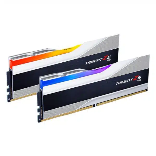 , G.SKILL Trident Z5 RGB Series 32GB (2 x 16GB) DDR5 7600 Desktop Memory Silver