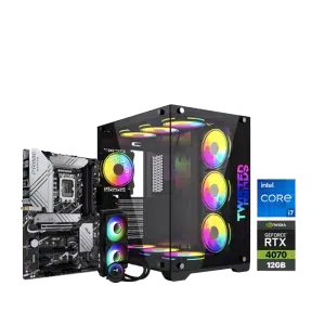 RTX 4070 Gaming PC – i7-13700K – Twisted Minds Bullet-07 Black