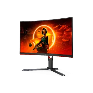 AOC CQ27G3Z black curved gaming monitor rear design