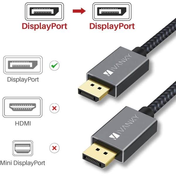 , iVANKY 4K DisplayPort Cable , 4K &#8211; 2K