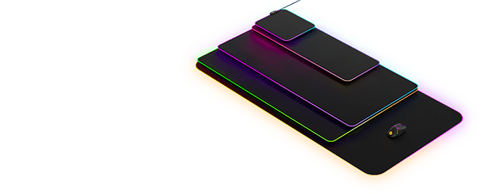SteelSeries QcK Prism Cloth Series RGB gaming mouse pad sizes - AX Store Kuwait