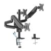 Twisted Minds Premium Triple Monitor Arm For 17"-27" Up To 7 KG With USB Ports - Black - AX Store Kuwait