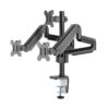 Twisted Minds Premium Triple Monitor Arm For 17"-27" Up To 7 KG With USB Ports - Black - AX Store Kuwait