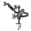 Twisted Minds Premium Triple Monitor Arm For 17"-27" Up To 7 KG With USB Ports - Black - AX Store Kuwait