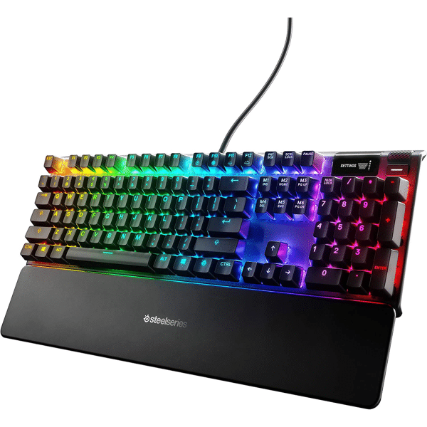 , SteelSeries Apex 7 Mechanical Gaming Keyboard – (Red Switch)