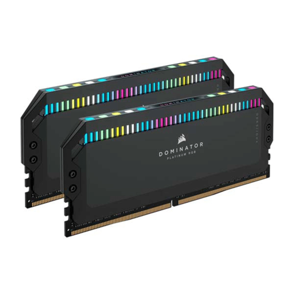 , Corsair DOMINATOR PLATINUM RGB 32GB (2x16GB) DDR5 6000MHz CL30 Memory Kit &#8211; Black