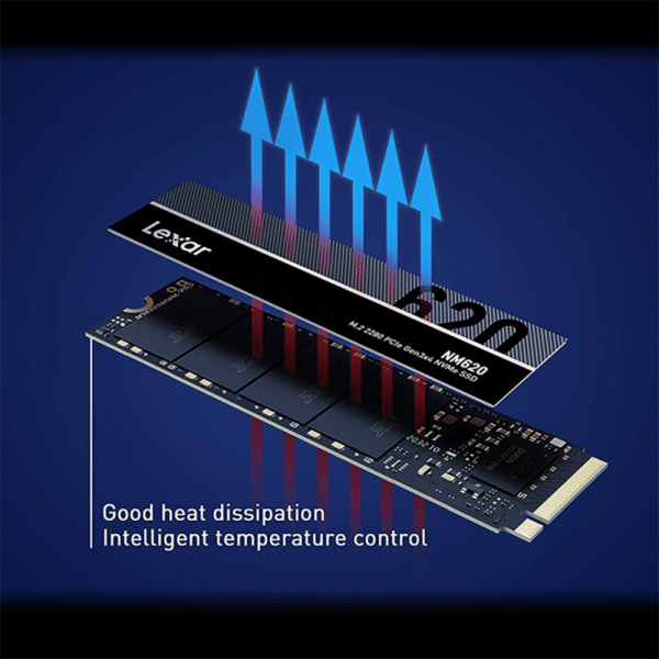 , Lexar NM620 M.2 2280 PCIe Gen3x4 2TB NVMe SSD Up To 3500MB/s Read