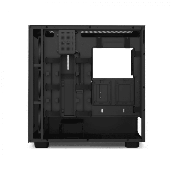 , NZXT H7 Elite Premium ATX Mid Tower Two Panel Front &amp; Left Side Tempered Glass Case With 7 RGB Fans &#8211; Black