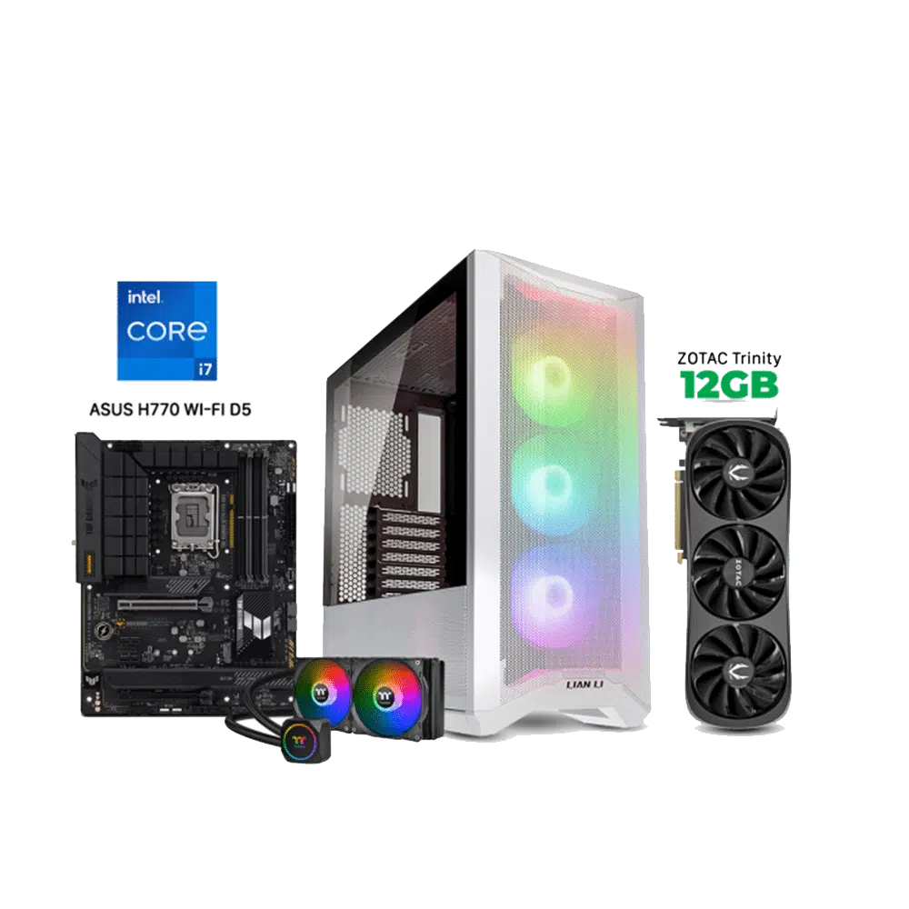 RTX 4070 Gaming PC – i7-13700F – Lancool II Mesh C White