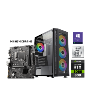 RTX 3060 8GB Gaming PC – i7-10700 – Xigmatek Master X Black