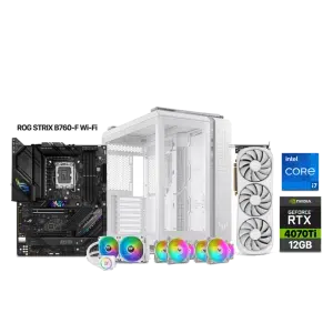RTX 4070 Ti Gaming PC – i7-13700K – ASUS TUF GT502 White