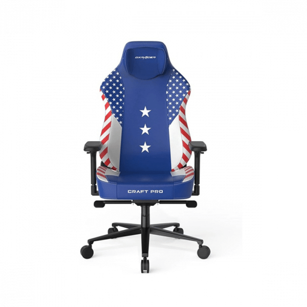 , DXRacer Craft Pro Dream Team Unique Embroidery Ergonomic Support Gaming Chair &#8211; Blue/White