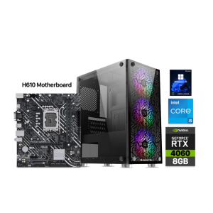 RTX 4060 Gaming PC – i5-13400F – Xigmatek NYX Black