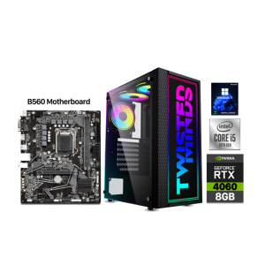 RTX 4060 Gaming PC – i5-10400F – Twisted Minds Trinity Black