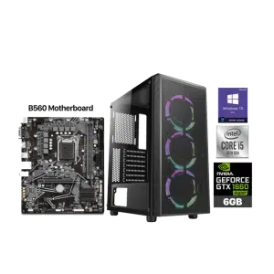 GTX 1660 Super Gaming PC – i5-10400F – Azza Prime Black