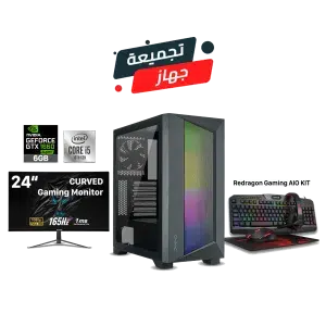 GTX 1660 Super Gaming PC – i5-10400F – Azza Octane Black + Monitor