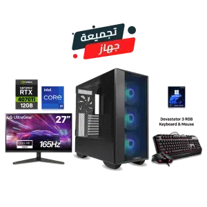 RTX 4070 Ti Gaming PC – i9-13900KF – 32GB/2TB + 27" Monitor