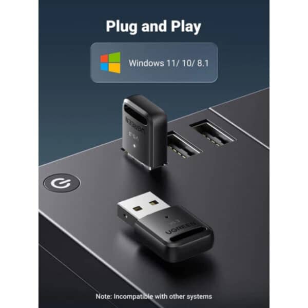 UGreen V5.3 Bluetooth 5.3 USB Adapter - AX Store Kuwait