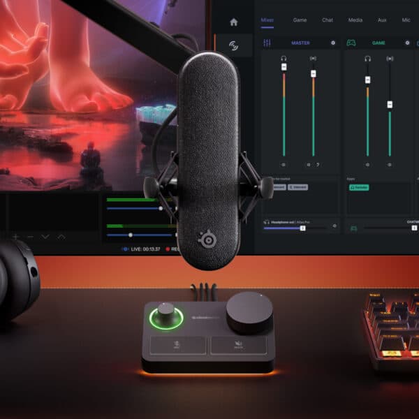 SteelSeries Alias Pro - XLR Pro Gaming Microphone + Stream Mixer - AX Store Kuwait
