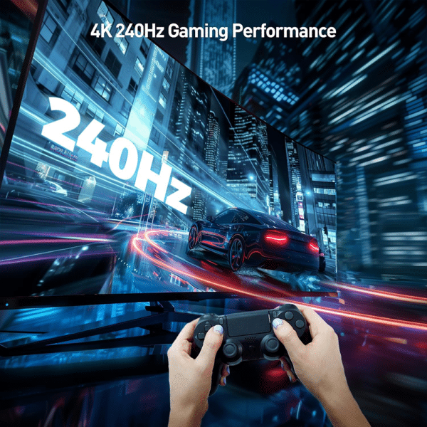 Cable Matters [VESA Certified] DisplayPort 2.1 Cable 2m, Support 40Gbps DP40 8K 120Hz, 4K 144Hz with FreeSync, G-SYNC and HDR for Gaming Monitor - AX Store Kuwait