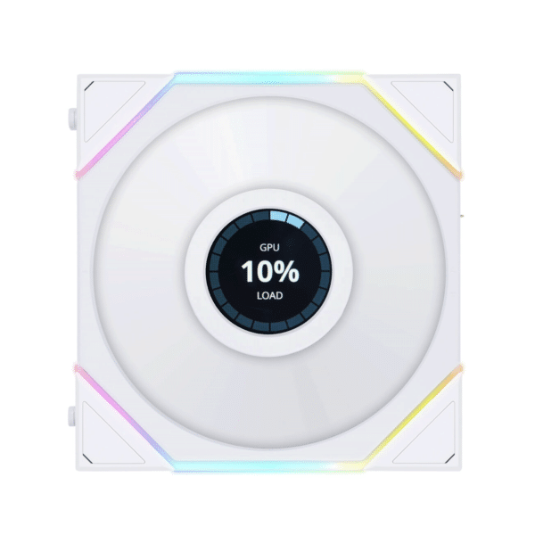 LIAN LI UNI FAN TL LCD RGB 120MM Case Fan - White