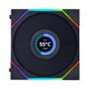 LIAN LI UNI FAN TL LCD RGB 120MM Case Fan - Black