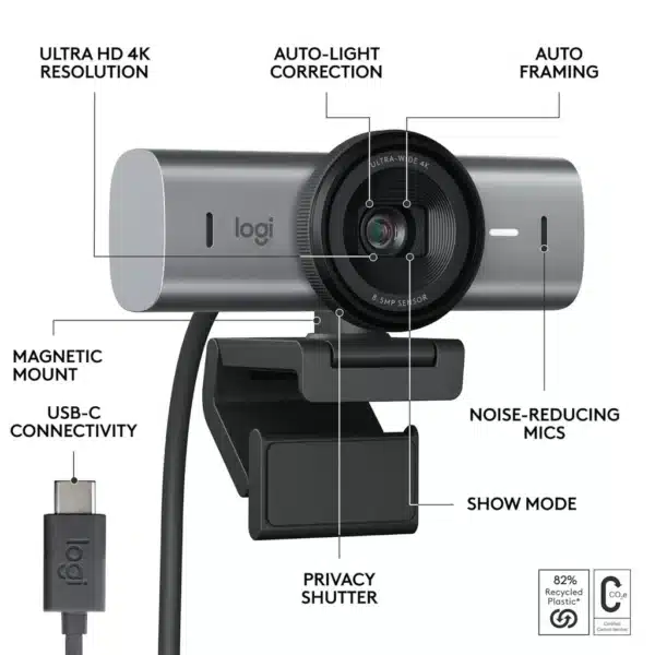 Logitech MX Brio 4K Ultra HD Webcam