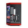 HYTE Y70 TOUCH INFINITE - 14.5 Inch Integrated IPS Touchscreen ATX Mid-Tower Case - Black Cherry