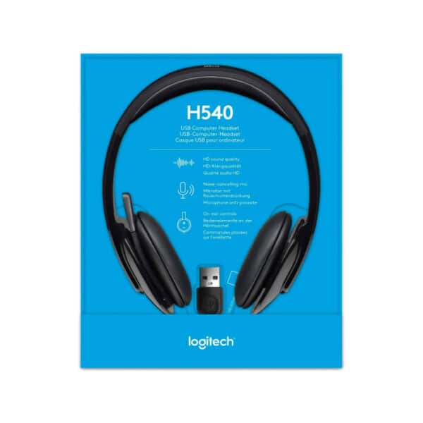 Logitech H540 USB Headset - Black - AX Store Kuwait