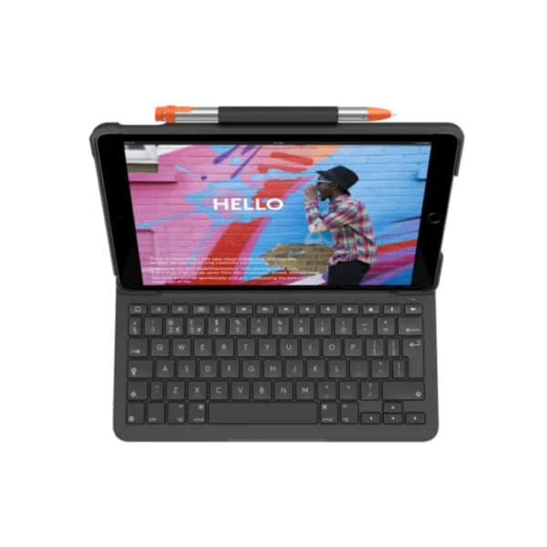 Logitech Slim Keyboard Folio for iPad Air 10.5" (3rd Generation)- Graphite - Arabic - AX Store Kuwait
