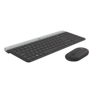 Logitech MK470 Slim wireless keyboard and mouse office setup — AX Store Kuwait
