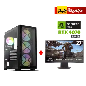 RTX 4070 Super Gaming PC – i7-14700F – Air 1000 Premium + Monitor
