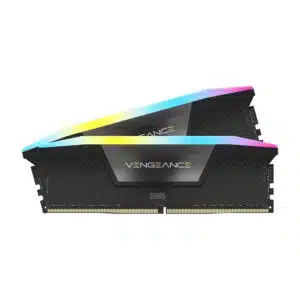 CORSAIR VENGEANCE® RGB 96GB (2x48GB) DDR5 DRAM 6600MT/s CL32 Memory Kit — Black